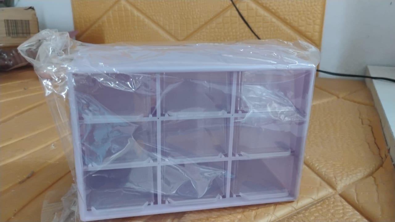 Plastic Compact Drawer Organizer for Jewellery (9 Compartment) Plastic Compact Drawer Organizer for Jewellery (9 Compartment)